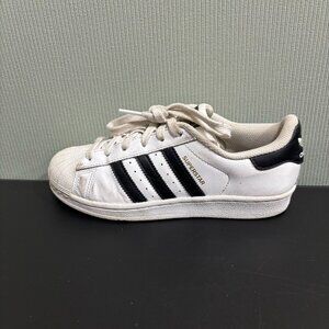 Adidas Superstar Women’s 4.5 White Black FX5453 Classic Shell Toe